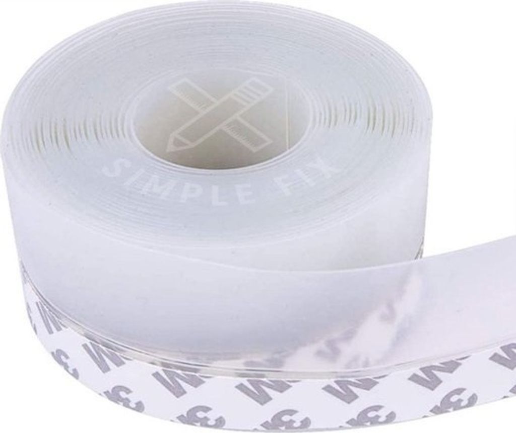 Simple Fix Zugluftstopper für Türen - 1000 cm x 3.5 cm - Türdichtung - Zugstopper Haustür und Fenster, Windstopper - Tür Dichtungsband Selbstk...