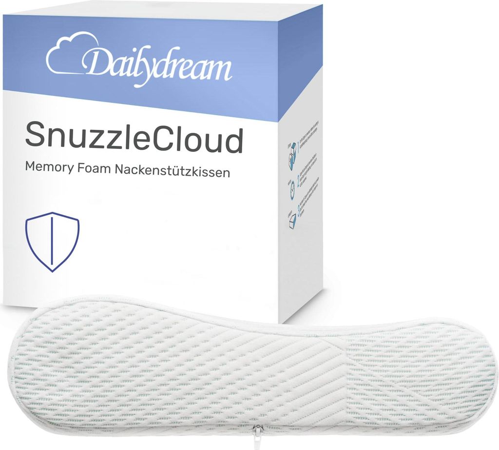 Dailydream SnuzzleCloud Orthopädisches Kissen – 60x40 cm – ergonomisches Schlafkissen