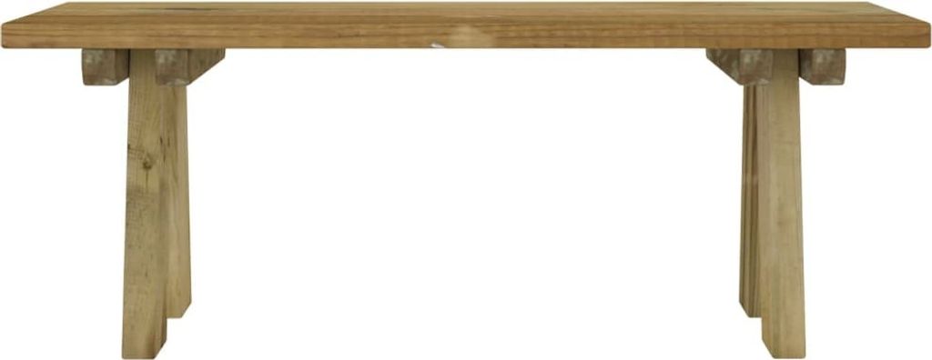 " "Gartenbank - CLORIS - Terassenbänke/Parkbank bis 240 Kg, 110 cm Massivholz Kiefer Imprägniert - 110x38x45 cm NeuMöbel 1359531