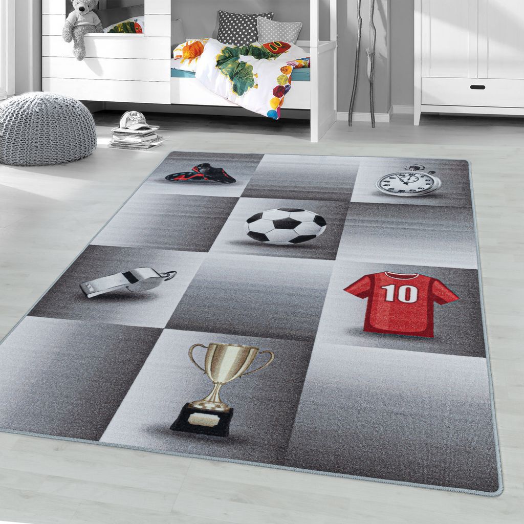 Kinderteppich PLAY GREY 160 X 230cm Rechteck