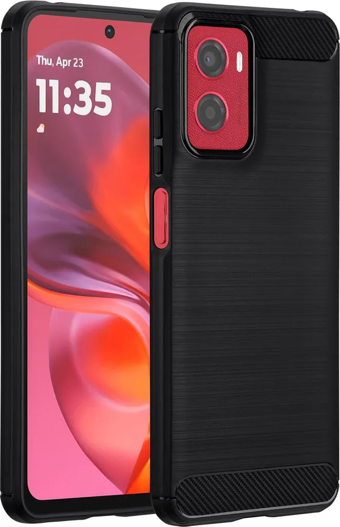 Cover imoshion Motorola Moto G05 / E15 Nero - Protezione Spazzolata