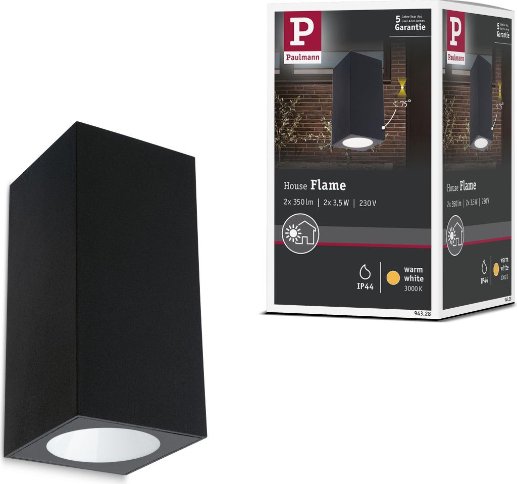 Paulmann LED Wandleuchte Flame