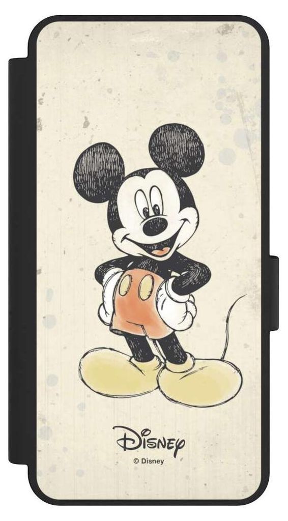 NIVOCASE Klapphülle für Samsung Galaxy S25 Edge Handyhülle aus Kunst Leder NIVOflip schwarz Offizielles Lizenzprodukt Wasserfarbe