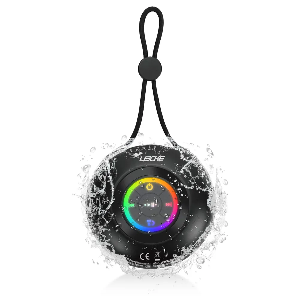 Mini Enceinte Bluetooth pour Douche : Son Puissant et Fixation Facile