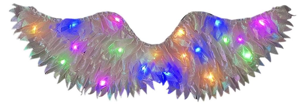 Engelsflügel für Kinder – Kostümrequisite: Leuchtende Federflügel, leichte Feenflügel für Cosplay, Weihnachtskrippenspiele und Bühnenauftr...