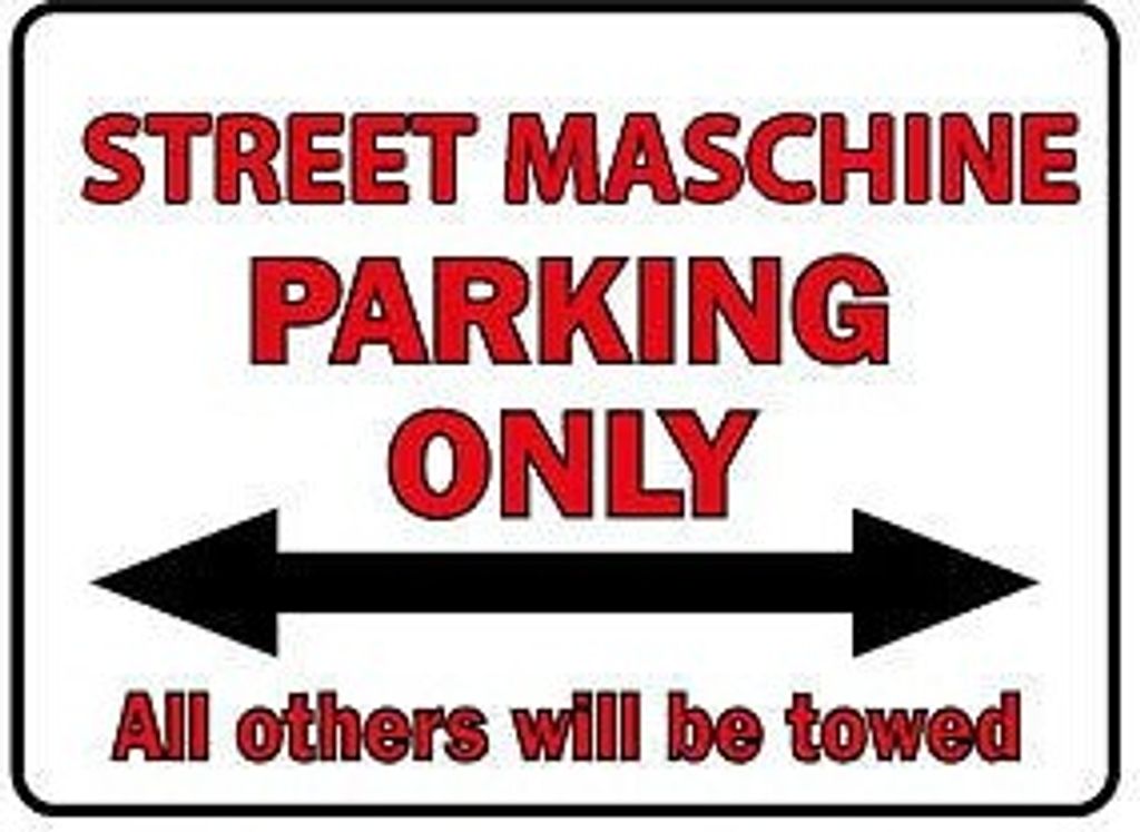 Parkschild - Street Maschine Parking Only - 308840 - Gr. 40 x 30 cm