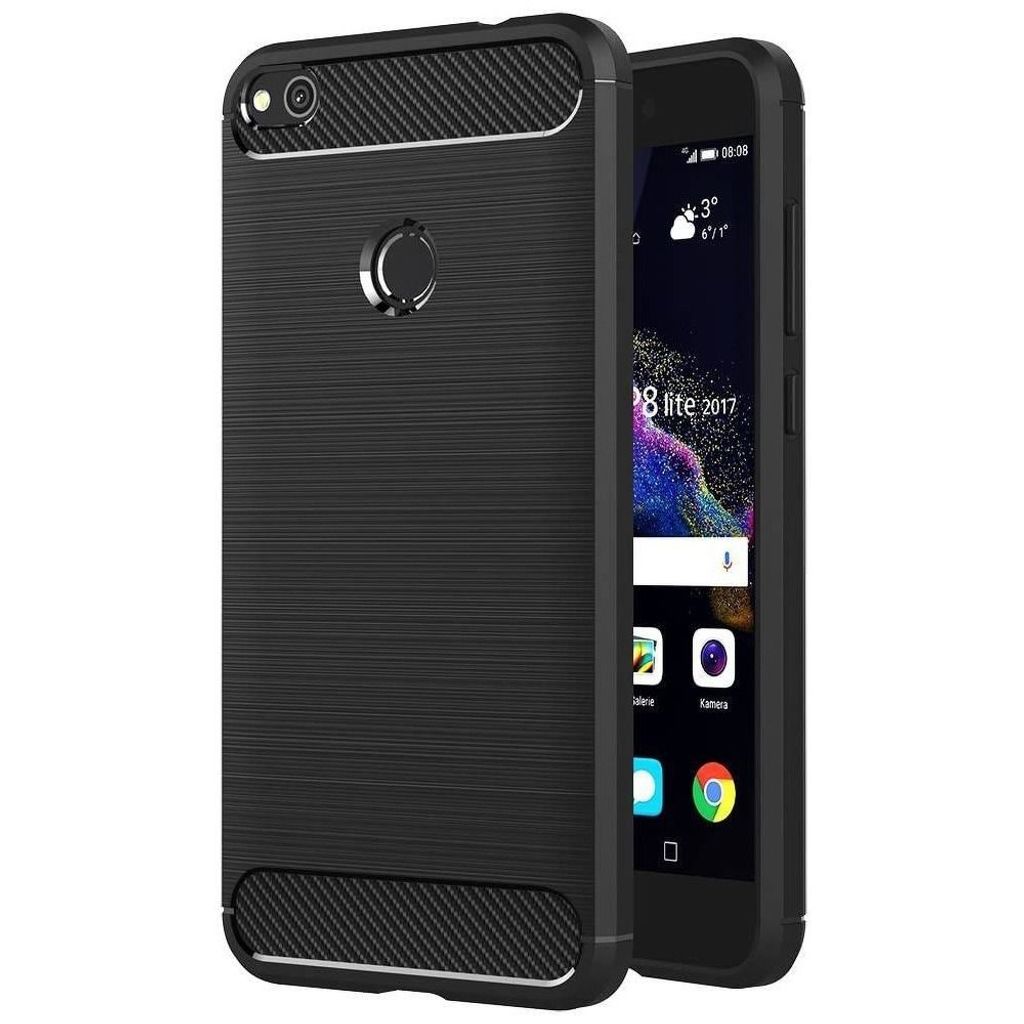 CARBON passend für HUAWEI P8 LITE 2017 / P9 LITE 2017 schwarz