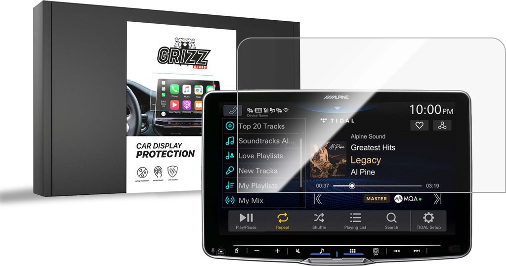 Keramische Autodisplayfolie für Alpine Halo9 iLX-F905D, Grizz Protector