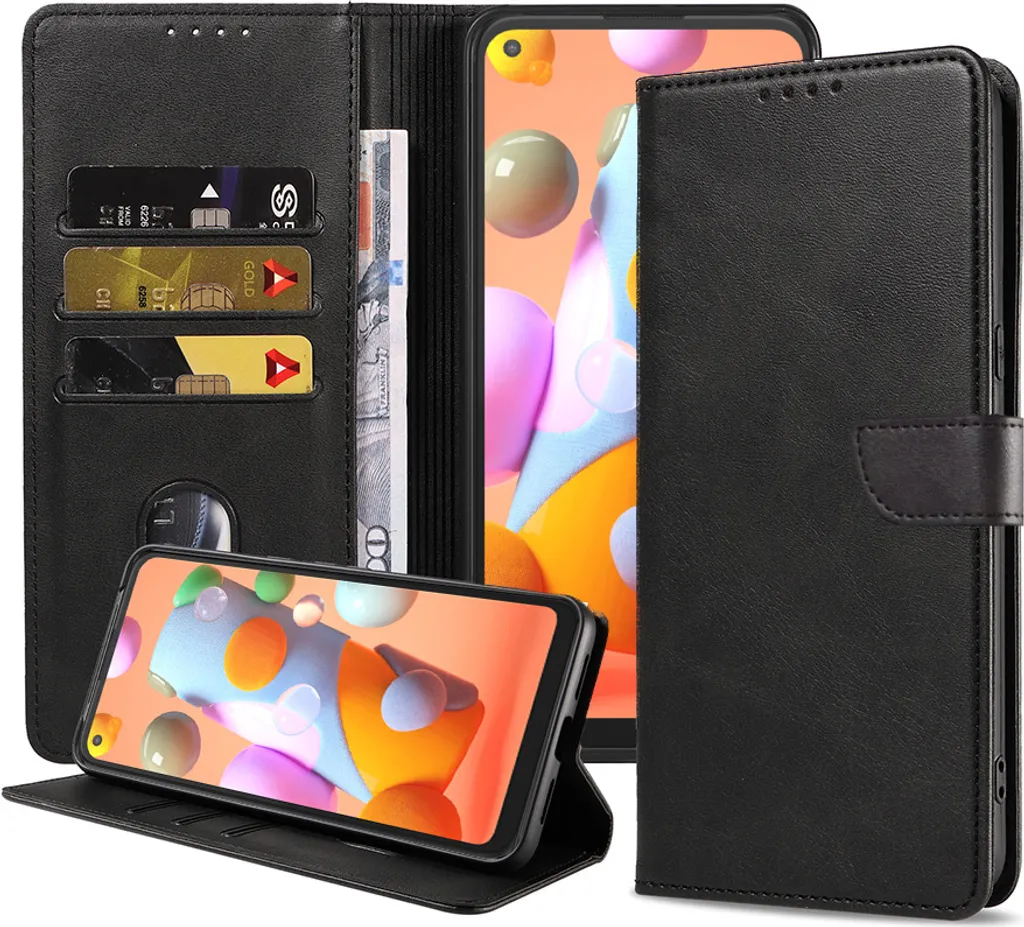 Custodia Wallet Samsung A11 Smartphonics - Protezione TPU e Pelle