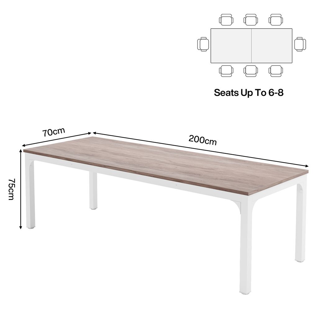 Tribesigns Schreibtisch Computertisch 200x70x 5 cm Produktbild 2