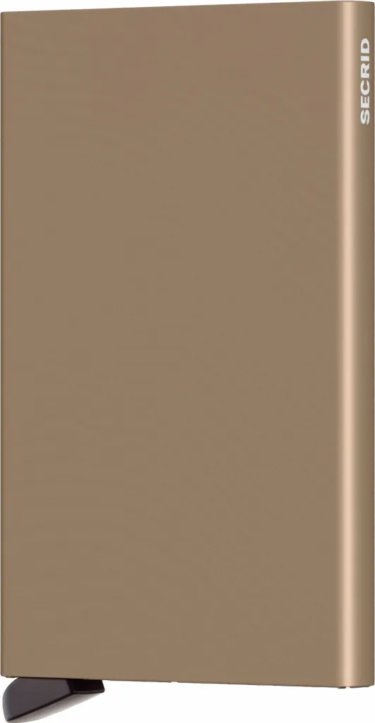 Secrid Cardprotector Beige 10.2 évite le piratage et les cartes pliées