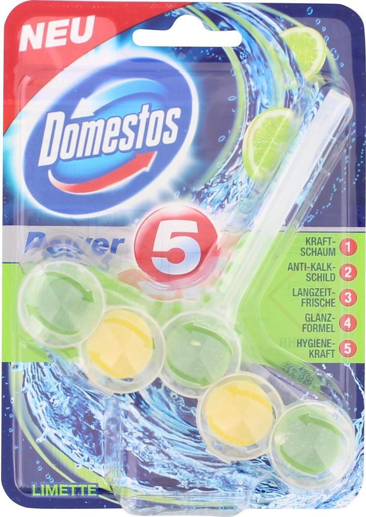 Domestos Power 5 WC Stein Limette 55g Produktbild 1
