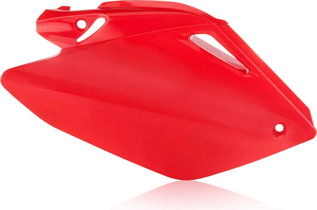 Réparer carénage HONDA CRF 250 R avec plaque latérale rouge ACERBIS