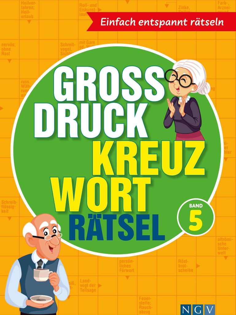 Großdruck Kreuzworträtsel Band 5 -  Rätselbuch für Senioren Produktbild 