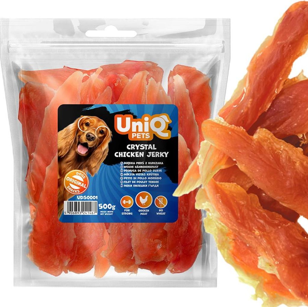 Delicatessen, snack voor honden, zacht kippendijfilet Productafbeelding 