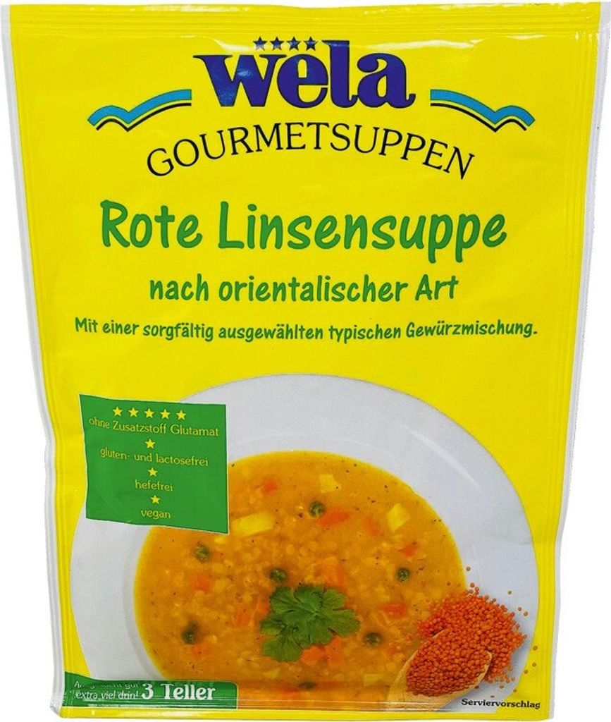 WELA Rote Linsensuppe nach orientalischer Art