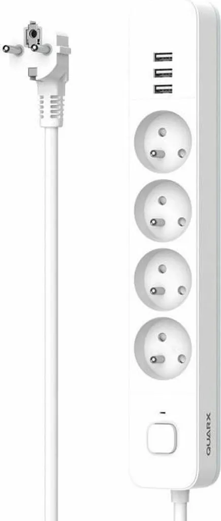 OFFERTA Ciabatta Elettrica QUARX 4 Prese 1,5m - Prezzo Shock!