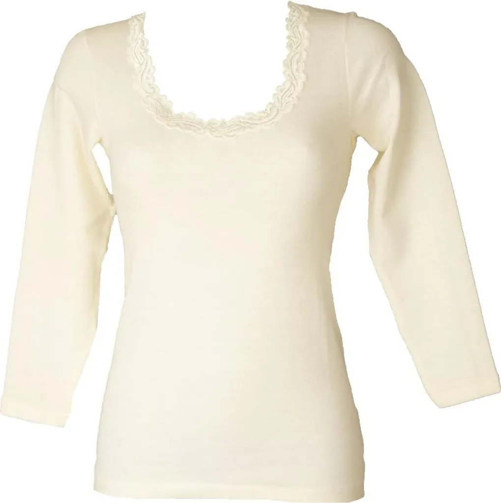 T-shirt femme contre le froid en laine Ragno, haut respirant doux, XXL