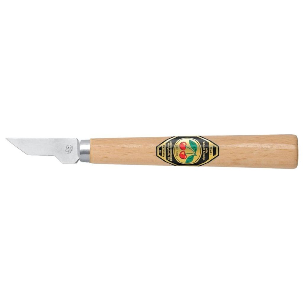 KIRSCHEN Kerbschnitzmesser mit schmaler schräger Schneide Produktbild 