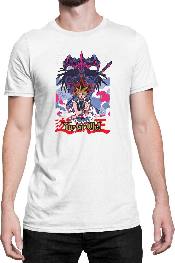 Herren T-Shirt Japan Anime Manga Yu Gi Oh, Man M / Weiß