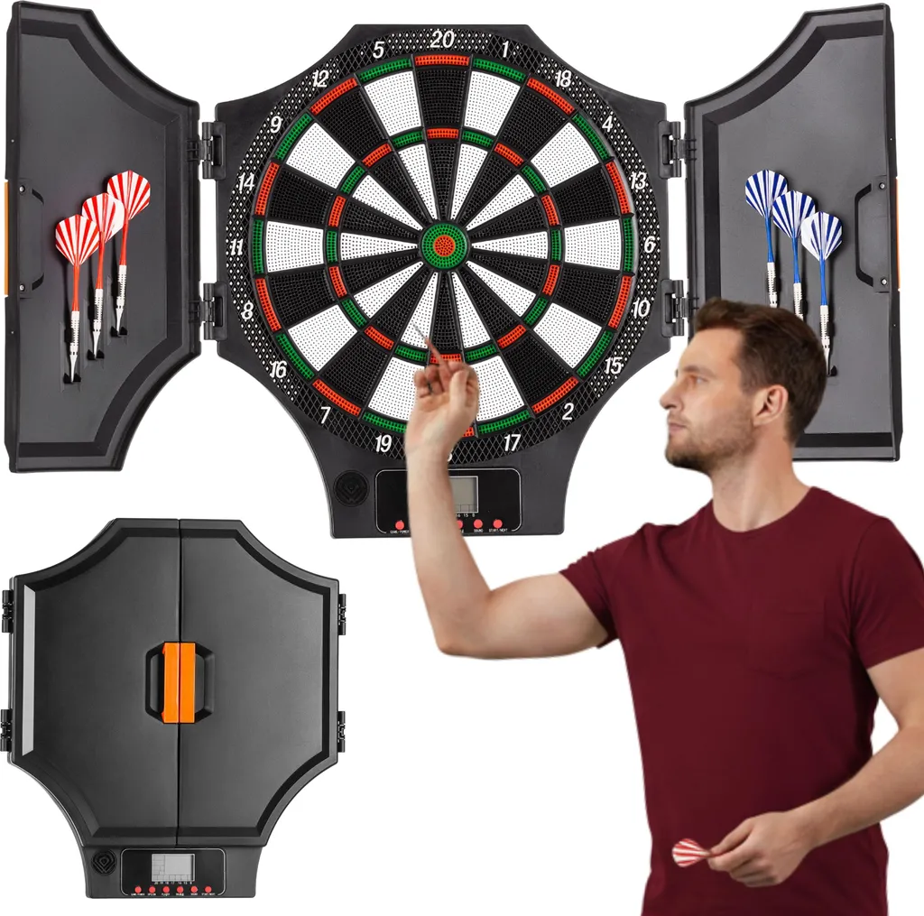 Tableau fléchettes électronique 31 jeux et 285 variations LED
