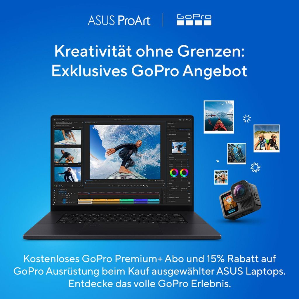 ASUS ProArt P16 H7606WP Copilot+ PC, Farbe:Schwarz
