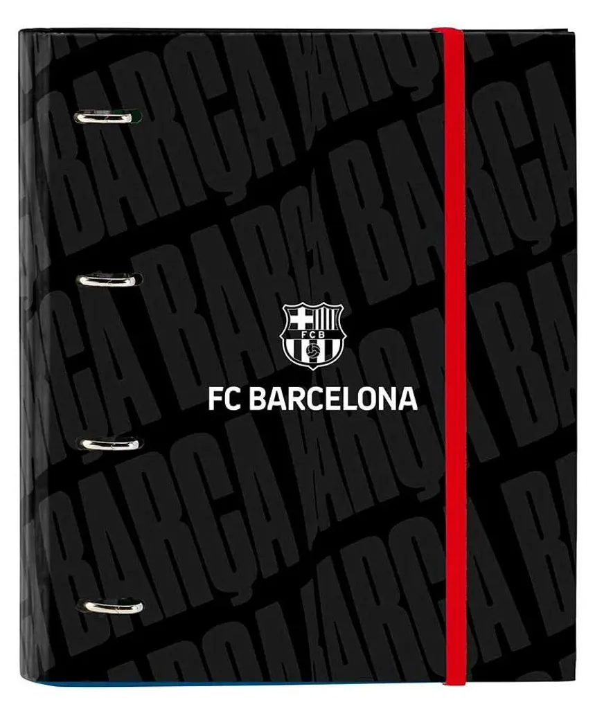 Classeur FC Barcelone Noir 3,5 cm : Protégez vos Documents A4 Net