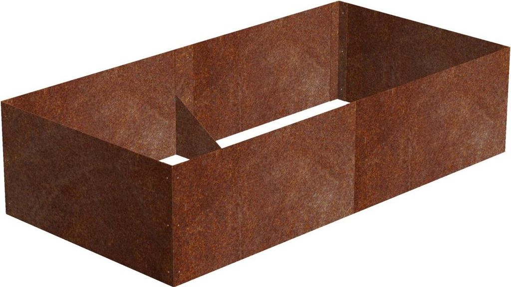 CORGARDEN Alto Hochbeet 74 x 148 x 36 cm, Cortenstahl CORGARDEN 1012