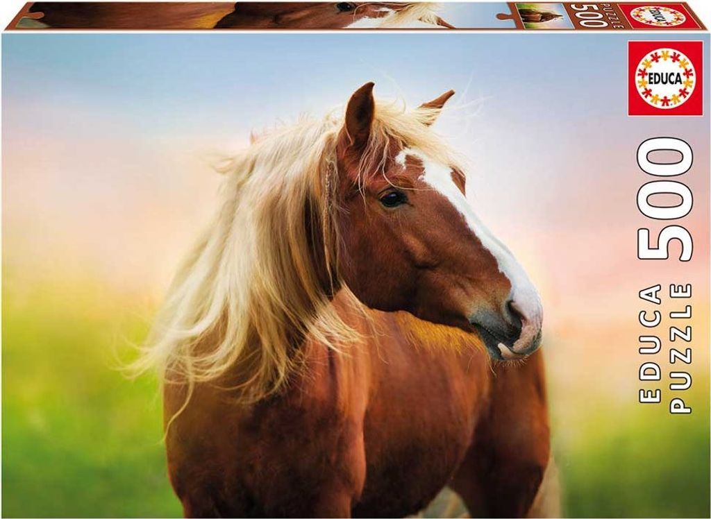 Educa 19000 Pferd im Sonnenaufgang 500 Teile Puzzle