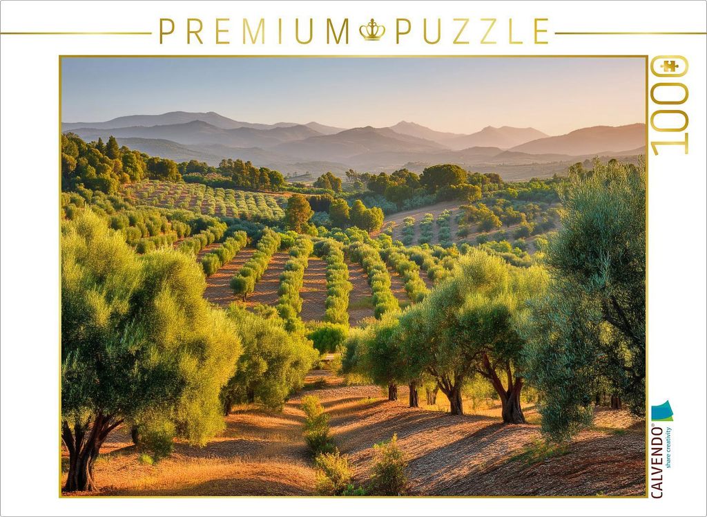 CALVENDO Puzzle Ein grünes Gedächtnis der Landschaft | 1000 Teile Lege-Größe 64x48cm Foto-Puzzle für glückliche Stunden