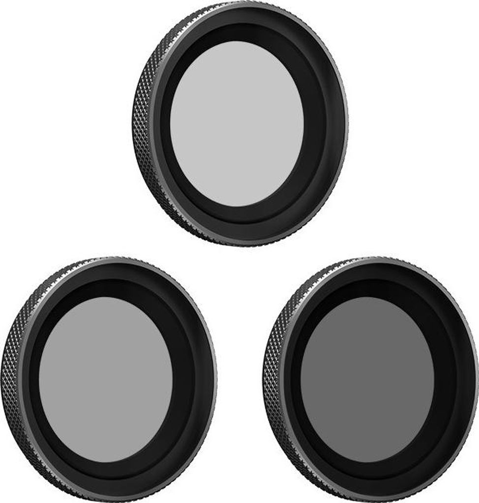 INF Wasserdichte Filter ND8+16+32 für GO3/GO2, Aluminiumlegierung, 3 Stück
