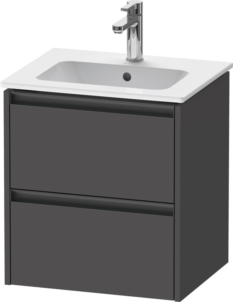 Duravit Ketho.2 Wastafelonderkast 51x42x54,9 cm Mat Grafiet