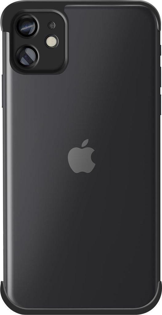 Avizar, Designschutz für iPhone 11 Silikon Bumper Verstärkte Ecken, Schwarz