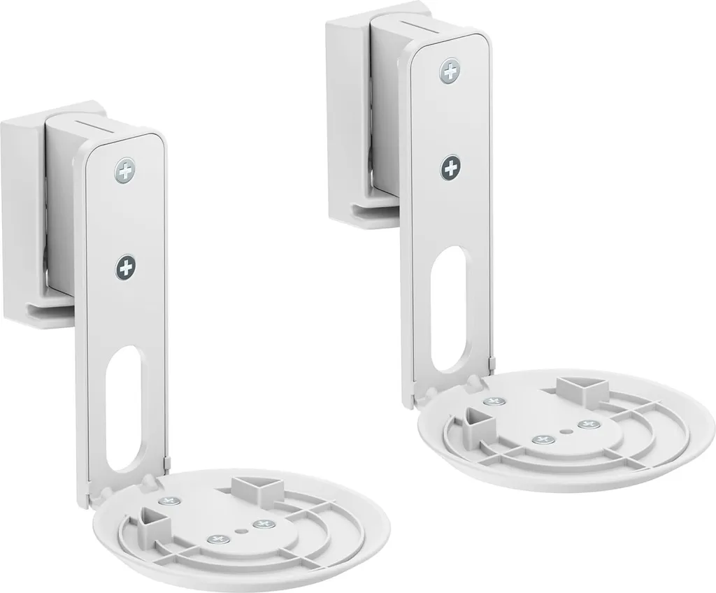 Support mural PureMounts pour Sonos Era 100 - Blanc, Lot de 2 avec Câbles