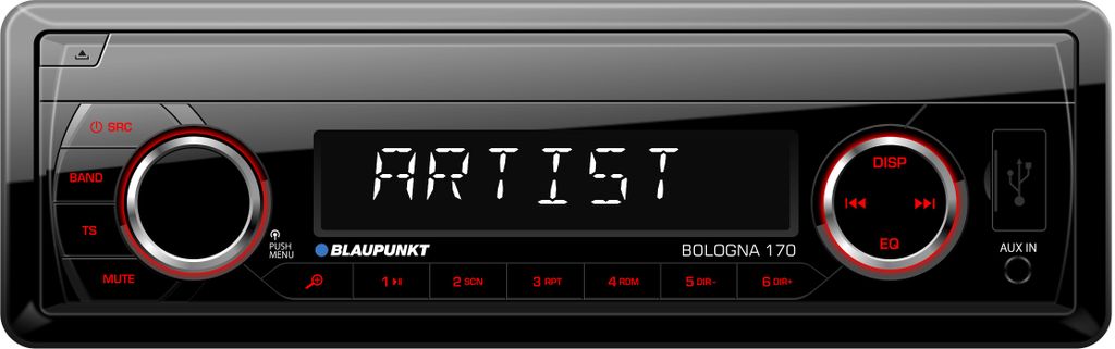 Blaupunkt Bologna 170 1 DIN Autoradio mit MP3, SD, USB Produktbild 