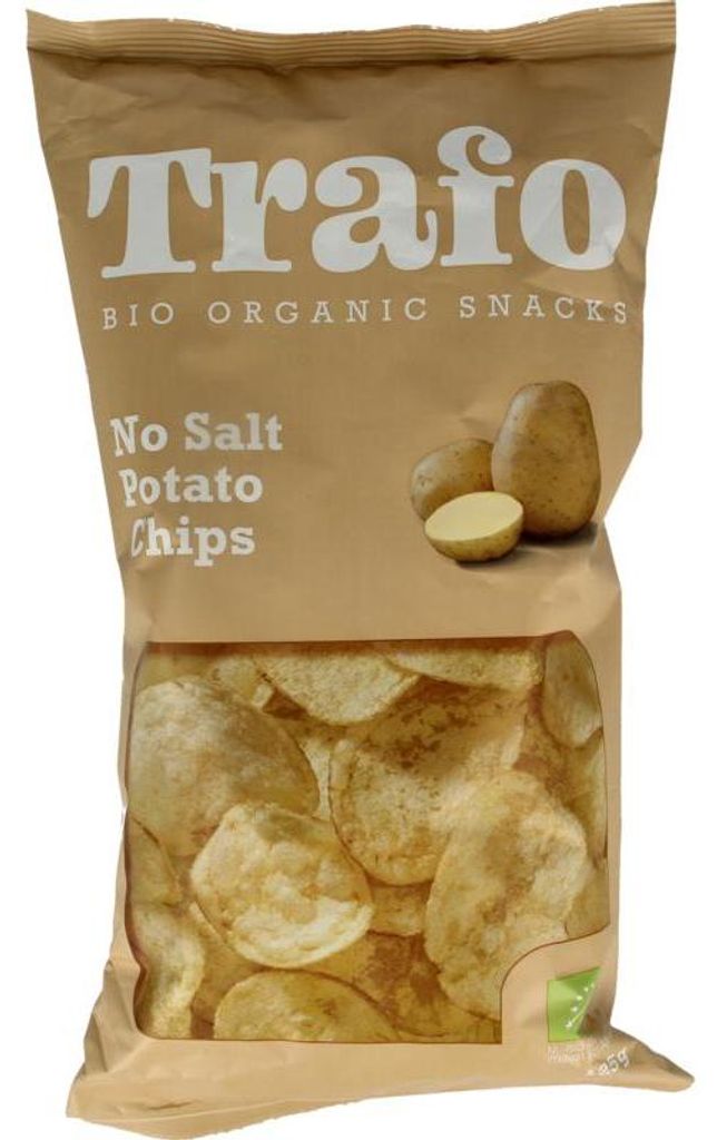 Trafo Aardappelchips zonder Zout (125 gr) Productafbeelding 
