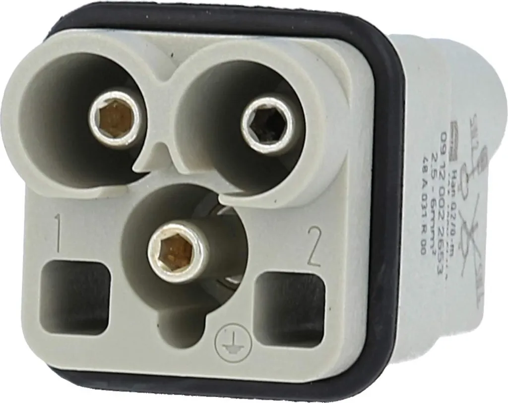 Harting Han Q2/0 Maschio 09120022651: Connettore 40A per Uso Industriale