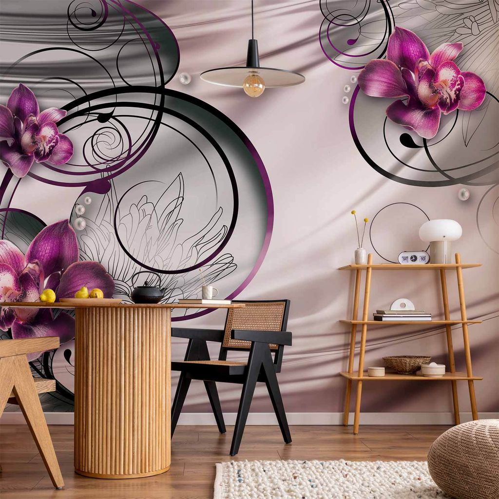 Vlies Fototapete - Wave of pleasure 300x210 cm Blumen 10110906-113
