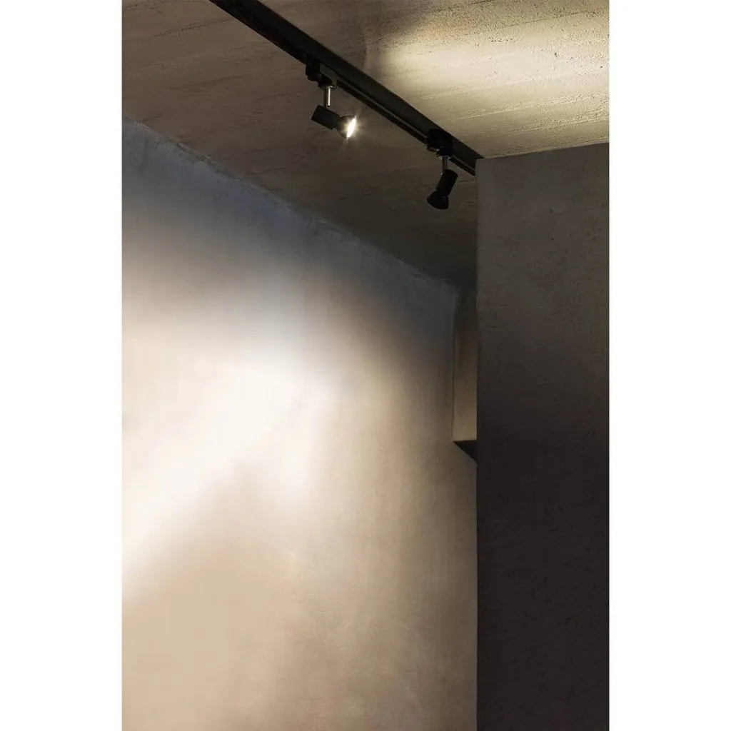 Spot sur rail triphasé orientable PLOT GU10 noir pour boutique et salon - 5