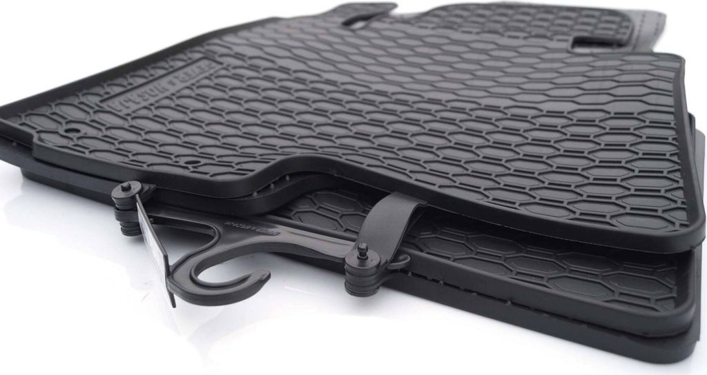 Gummimatten für Kia Sportage III 2010-2016 Gummi Matten Fußmatten Schwarz 4er Set Geruchsneutral Wabendesign