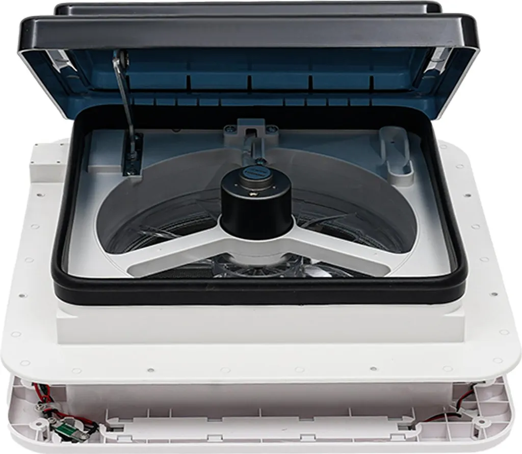 Ventilateur d'aération RV 12V blanc à 10 pales pour camping-car et van