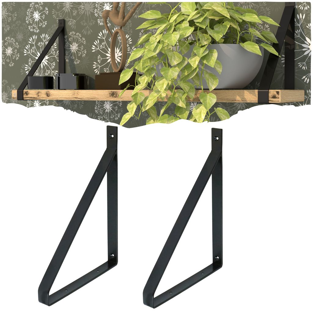 Regalträger für Wandregale, D2 300 x 220 x 25 mm, 2 Stück