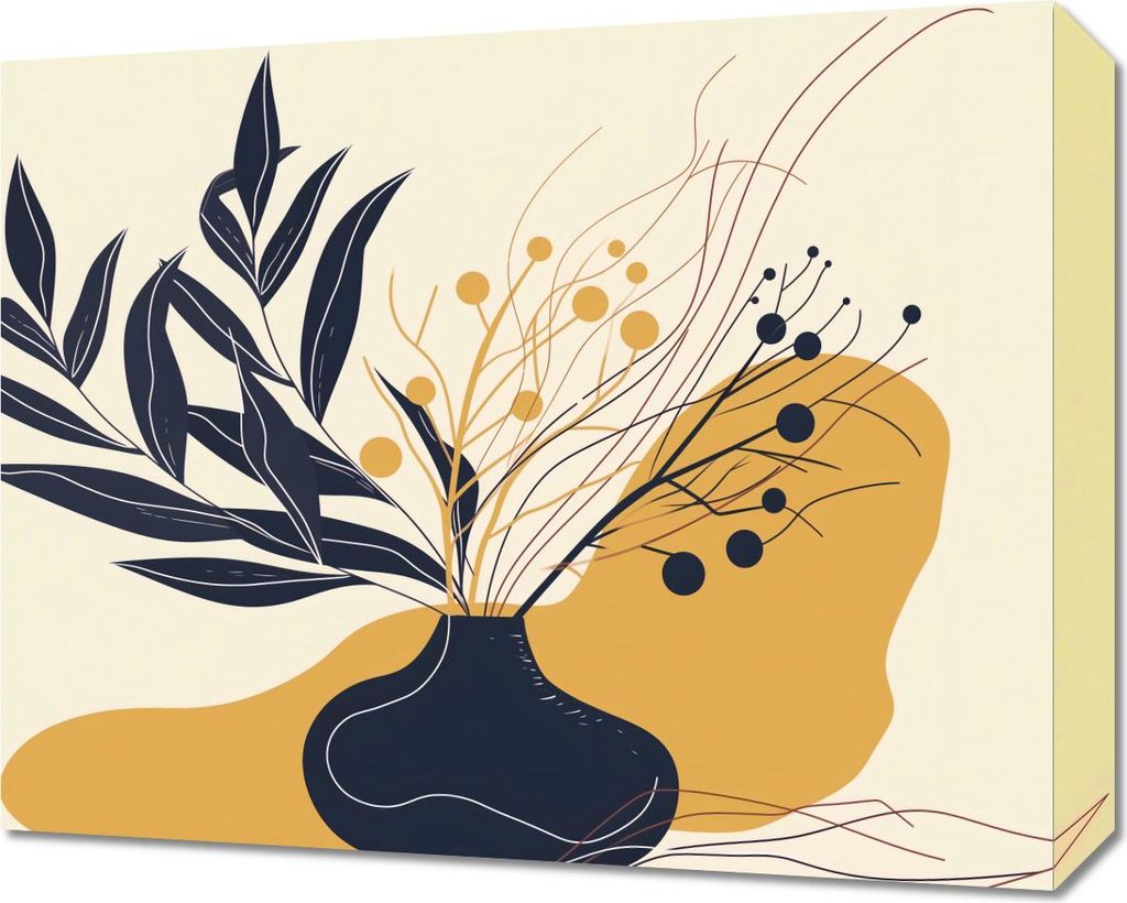 Bild 50x40cm Ruhe der dunklen Blätter