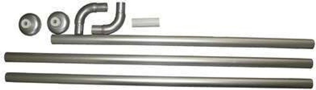 Winkelstange Universalstange 3er silber matt ALU Produktbild 