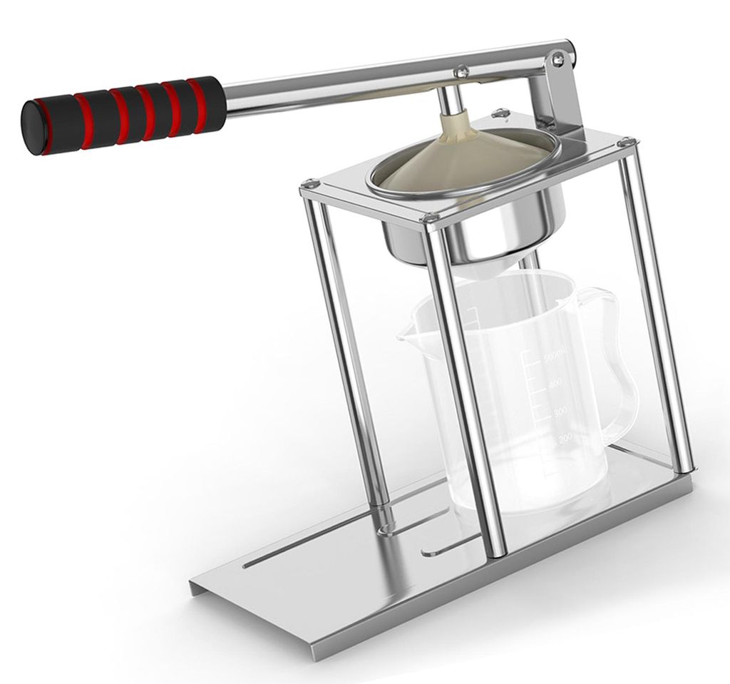 Handpresse, manueller Zitrusentsafter, Edelstahl, ergonomischer Griff, leicht zu reinigen, kompaktes Design, tragbarer Entsafter für die heimische...