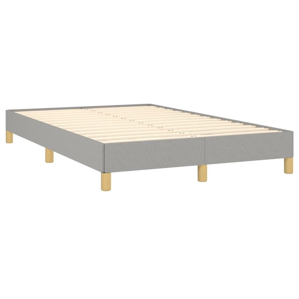 Bettgestell ohne Matratze Hellgrau 120x190 cm Stoff Produktbild 