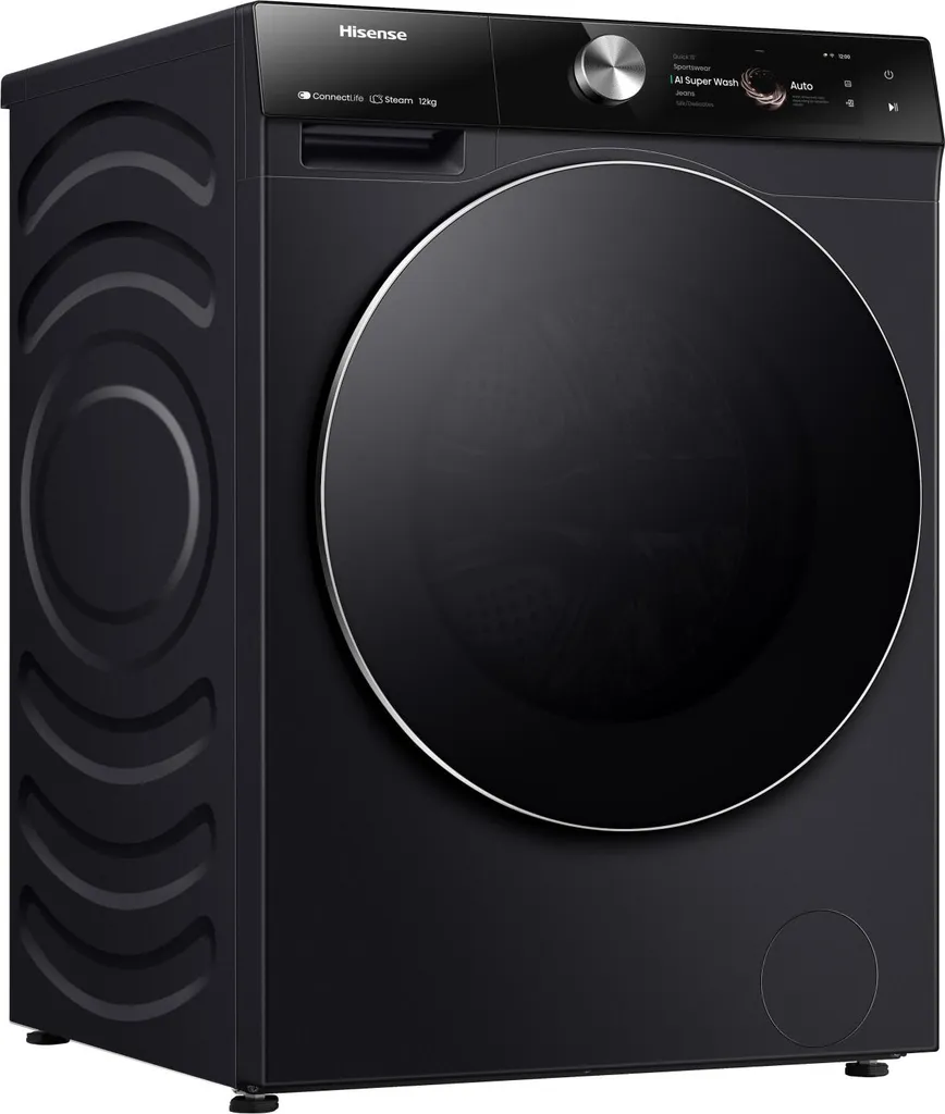 Hisense WF7S1247BB Waschmaschine 12kg, A Klasse, Wi-Fi ConnectLife App