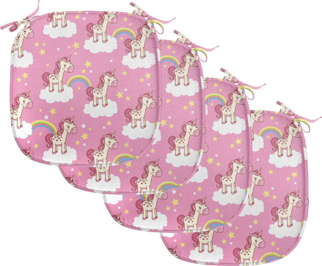 Cuscini Sedie 40x40 Unicorni - Arredo Casa Impermeabile e Chic