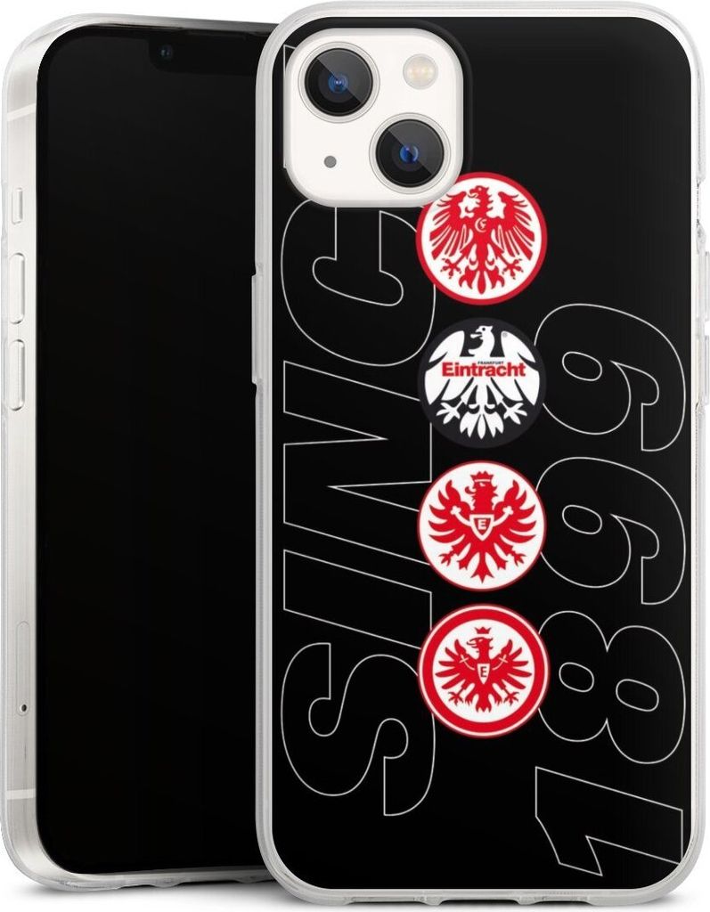 DeinDesign Handyhülle für Apple iPhone 13 Silikon Hülle Case Smartphone Schutzhülle Adler Eintracht Frankfurt Logo