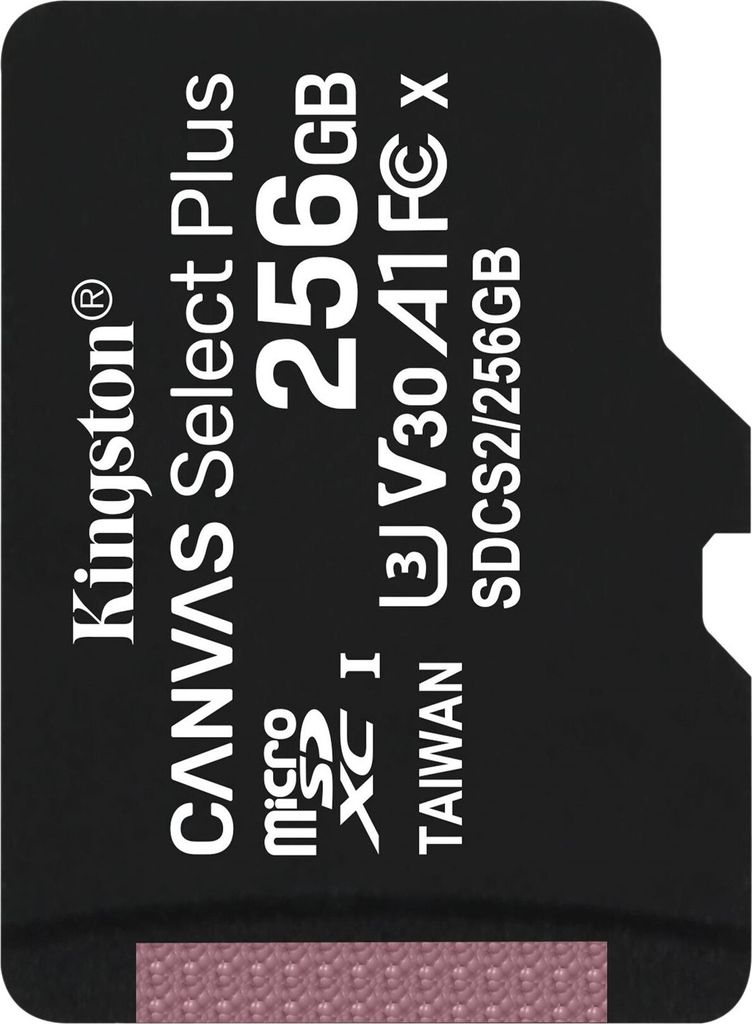 Kingston Technology Canvas Select Plus, 256 GB, MicroSDXC, Zdjęcie produktu 